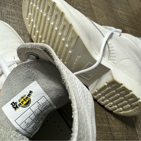 Doc Dr Martens Boots Womens Size 6 All White Leather Mono Classic Boots - Picture 4 of 5